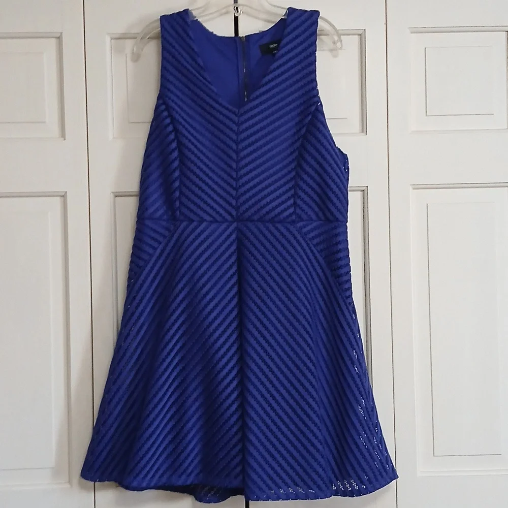 Mossimo Supply Co. Blue Textured Dress - Picture 2 of 5